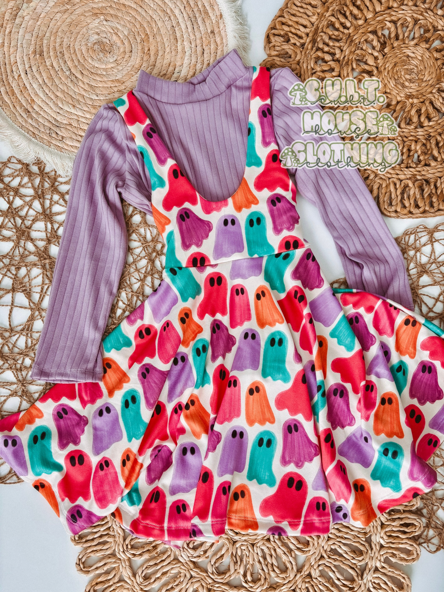 Ghosties Pinafore Set (3T)
