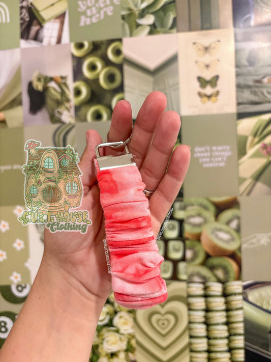 Pink Tie Dye Keychain