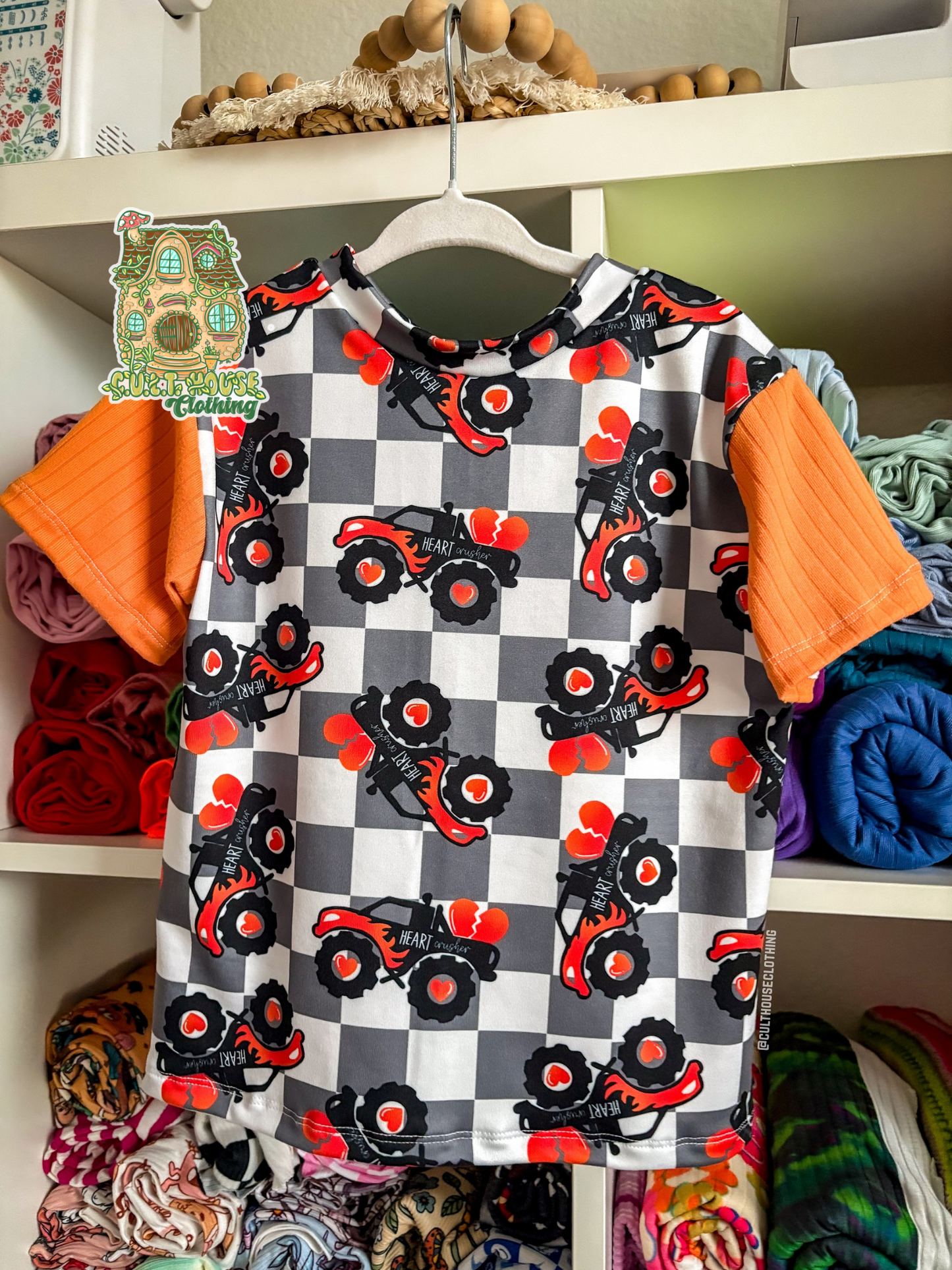 Orange Heart Crusher Basic Tee (2T)