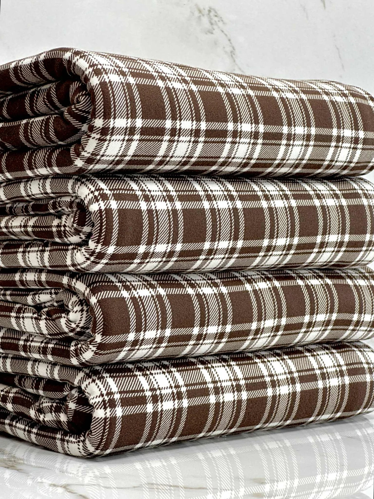 Brown and Off White Plaid