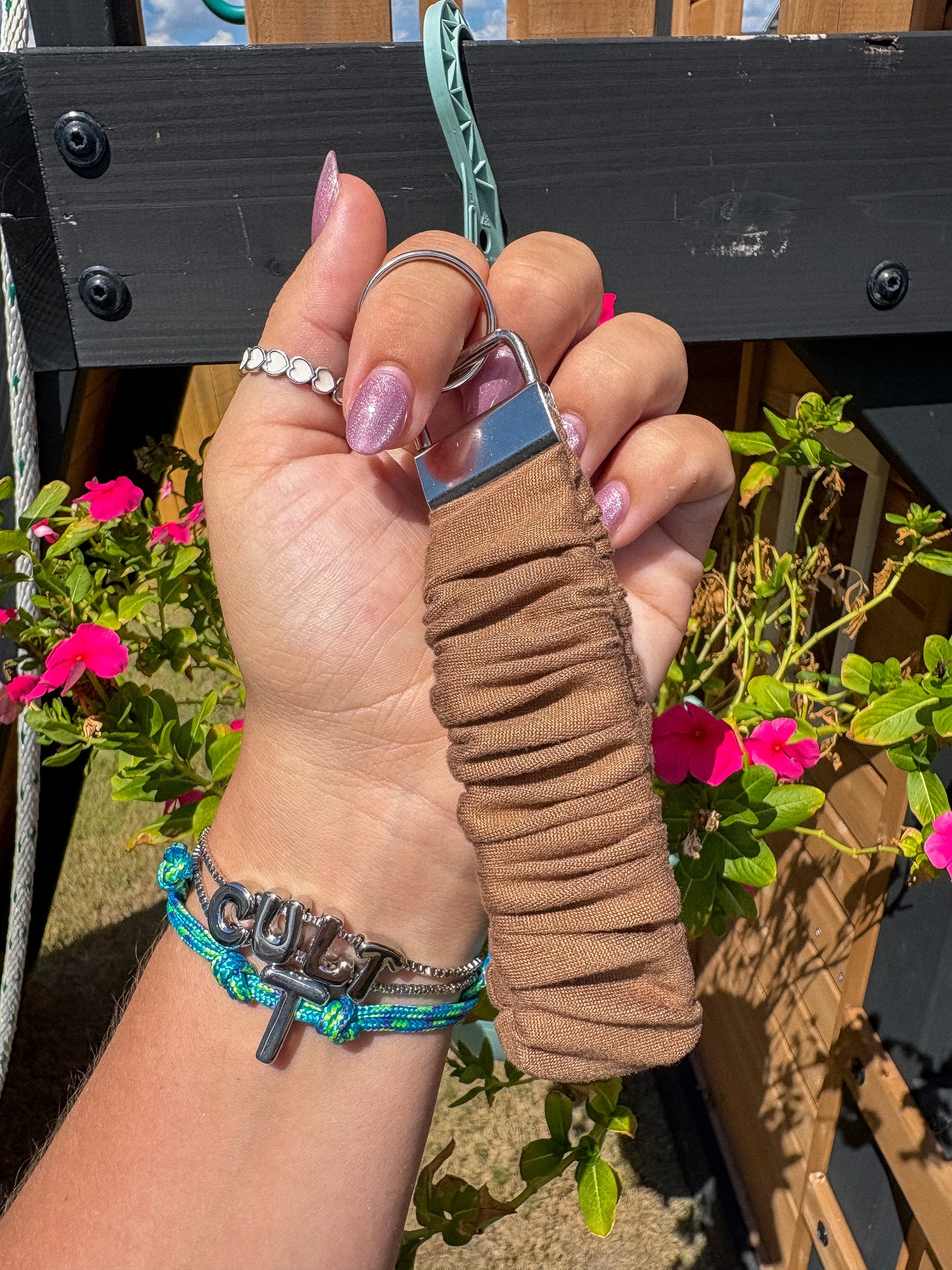Tan Keychain