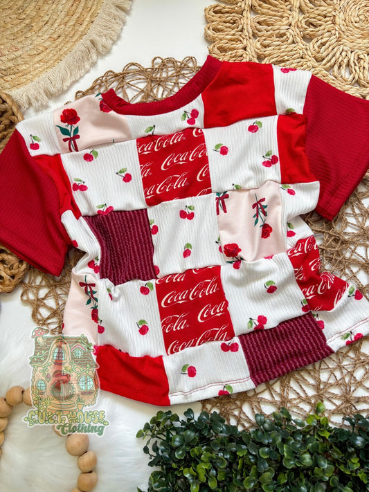 Cherry Cola Patchwork Taylor Tee (2T)