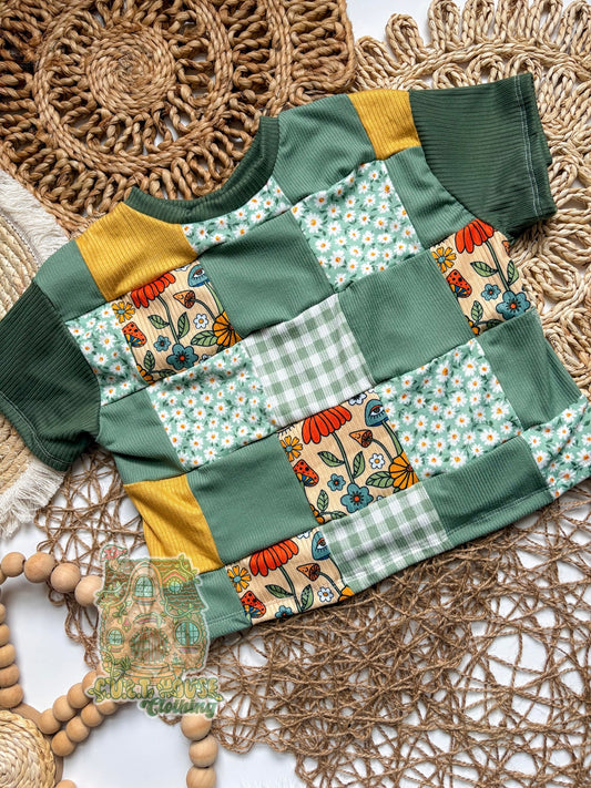 Green Gardens Patchwork Taylor Tee (18M)