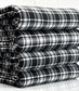 Black and Off White Plaid