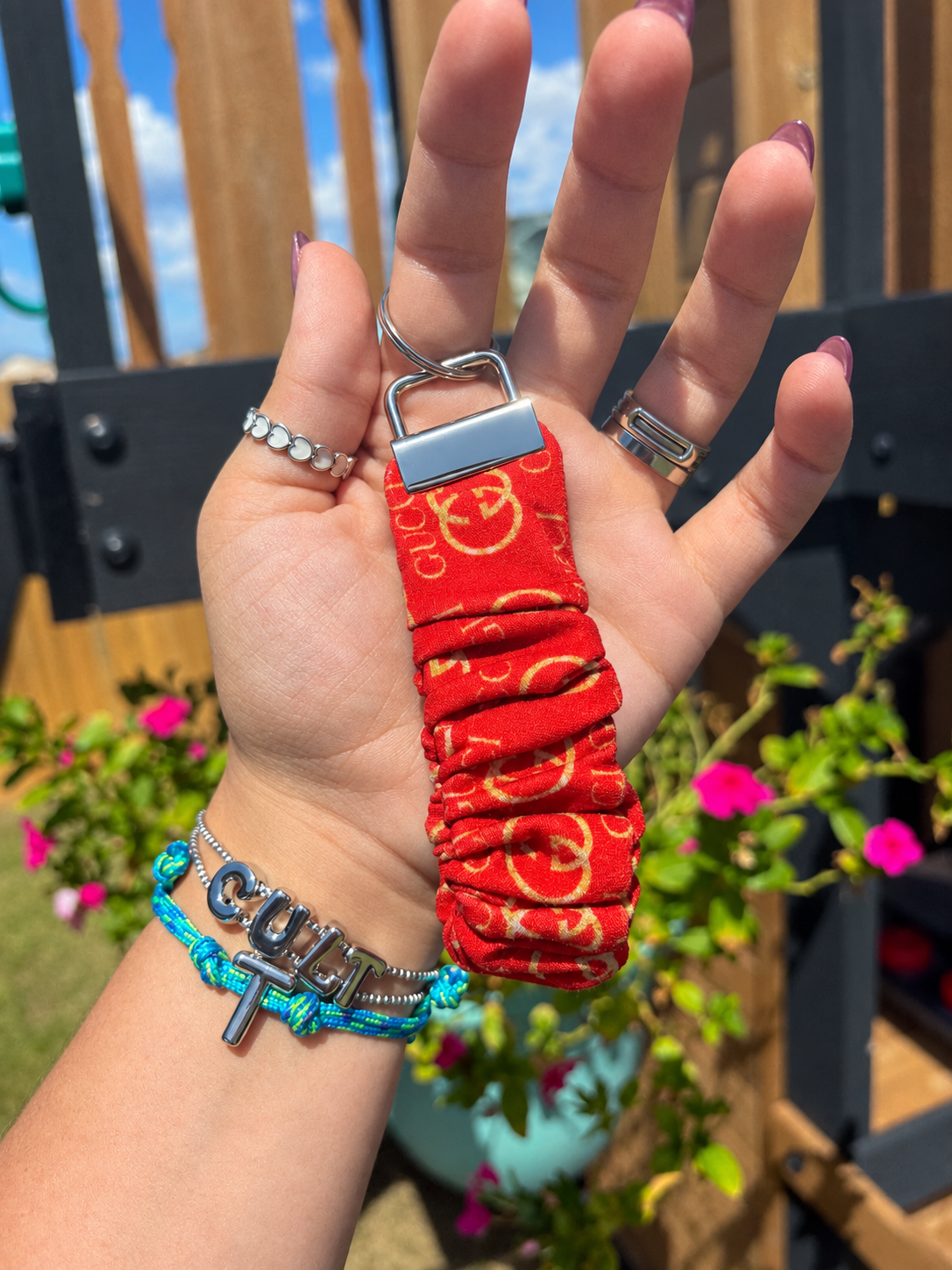 Boujee Red Keychain