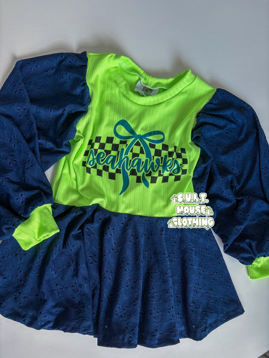 Seahawks Princess Peplum (6/6x)