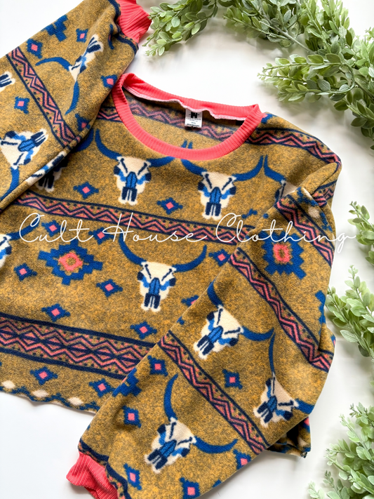 Western Woman Cropped Sweatshirt (LG-2XL)